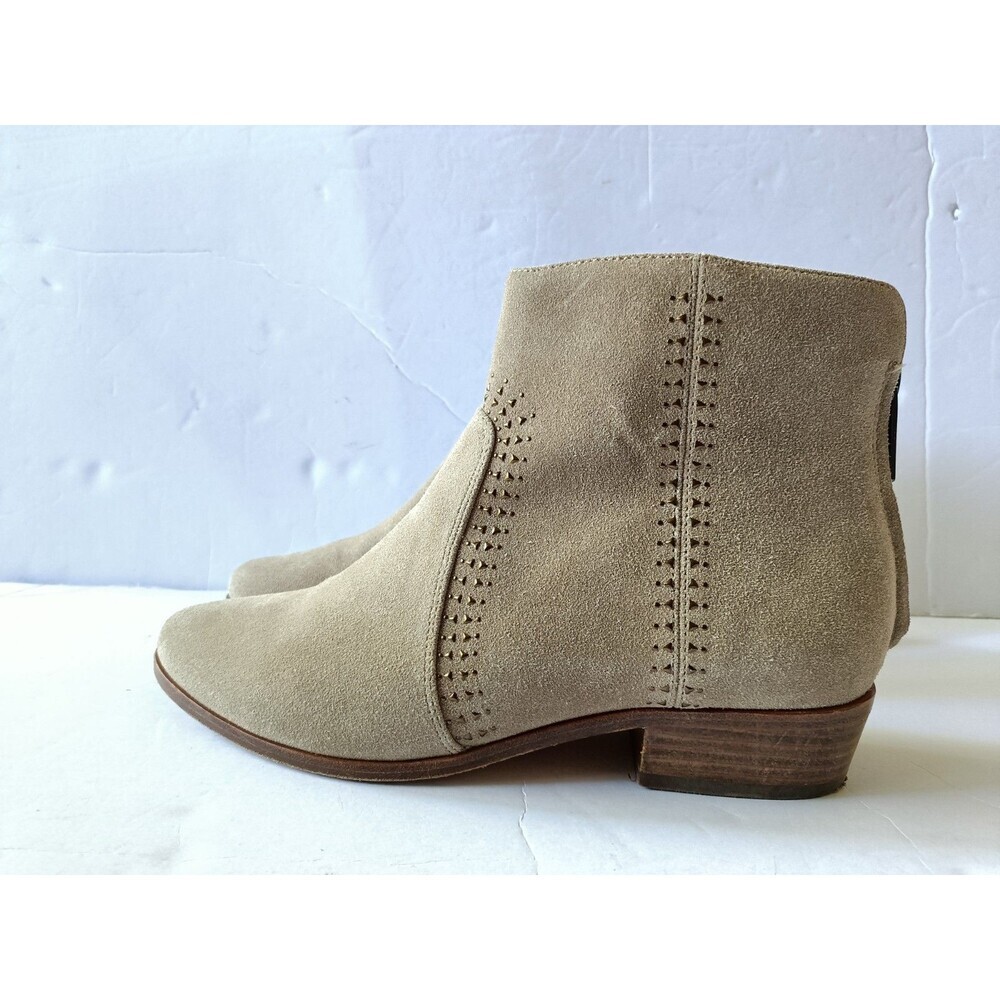 Joie Lucy Booties Boots Taupe Tan Suede Studded Women's Size 38